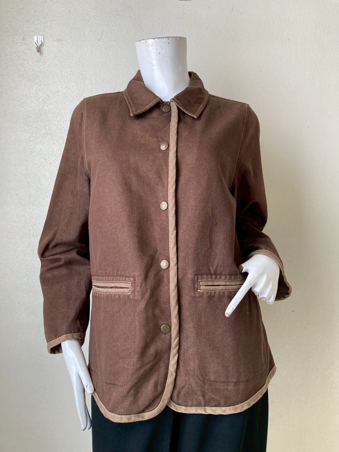 复古 Laura Ashley 深棕色外套 日本尺寸 11 - 女装休闲/机能外套 - 棉 