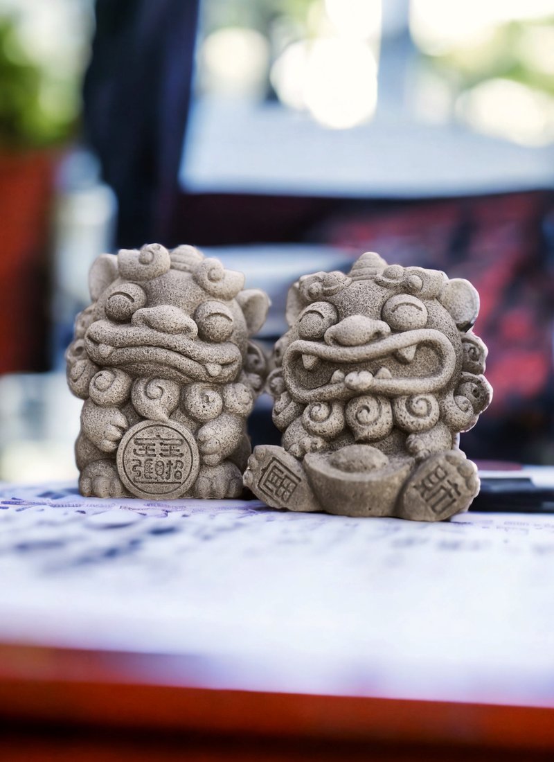 招财富风师爷水泥微景观摆件 桌面装饰 - 香薰/精油/线香 - 水泥 灰色