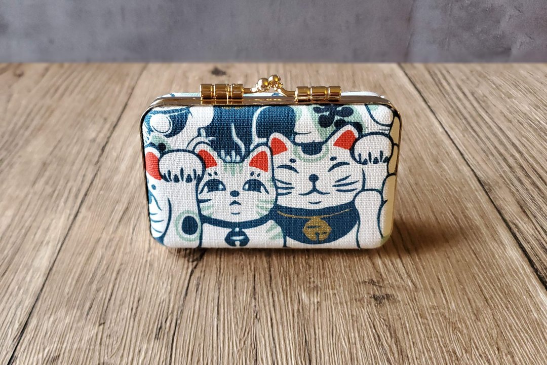 烫金招财猫 公司章 大小章 双章盒 对章盒 印章盒 Cat stamp 猫咪 - 印章/印台 - 其他金属 
