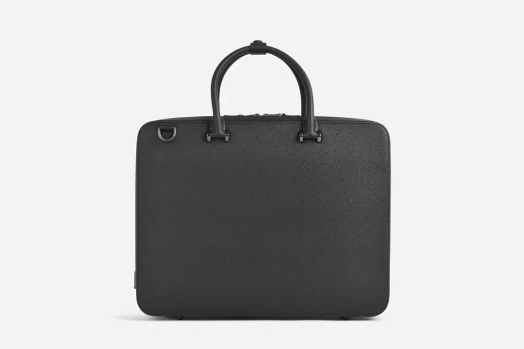 【男友礼物】多用途公文包Bond All-Purpose Briefcase-Textured - 公文包/医生包 - 真皮 黑色