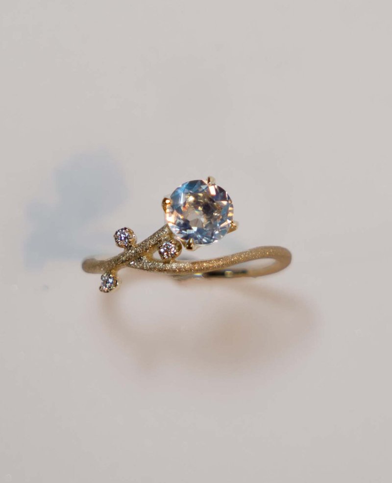 K18 皇家蓝月光石戒指 - 戒指 - 其他金属 蓝色