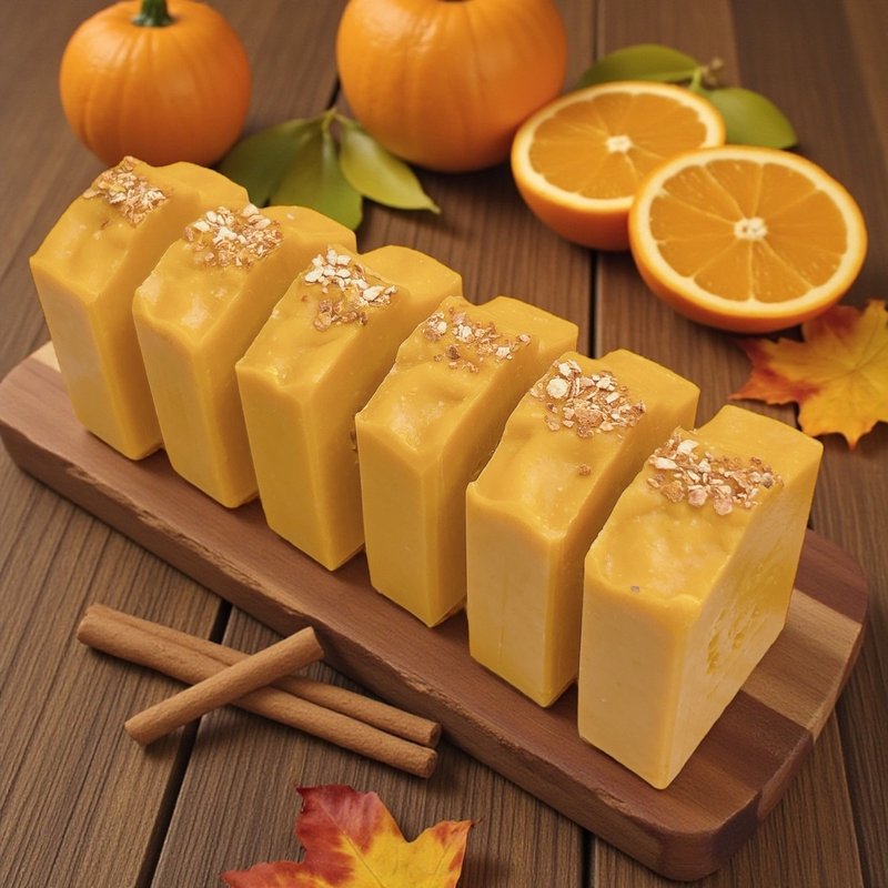 橙光与蜜-洗脸沐浴皂—天然橘皮入皂-奶油般泡泡-换季必备-万圣节 - 肥皂/手工皂 - 其他材质 橘色