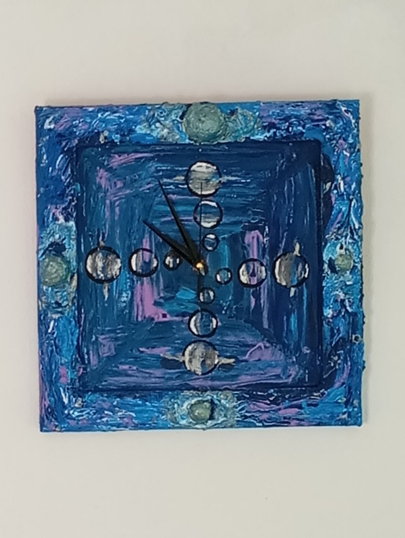 艺术挂钟，多重宇宙 - 时钟/闹钟 - 其他材质 蓝色