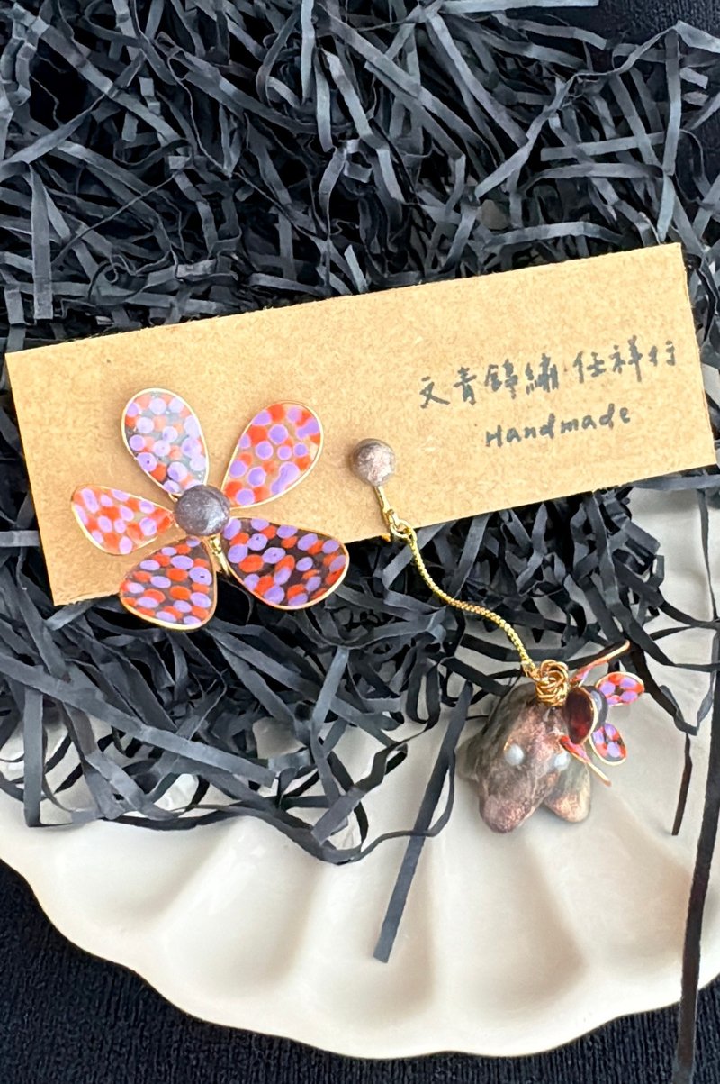 万圣节限定款 俏皮鬼耳环 耳夹款 - 耳环/耳夹 - 其他金属 黑色