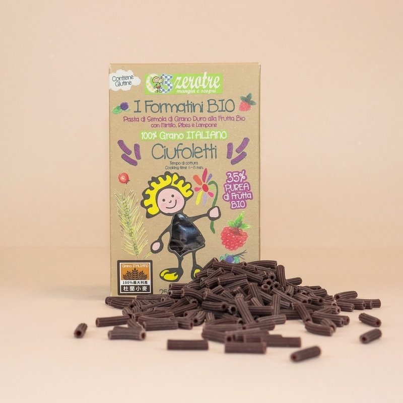 意大利【ZeroTre】卷发夏菈 紫莓果管管面(250g) - 面/面线/米粉 - 其他材质 紫色