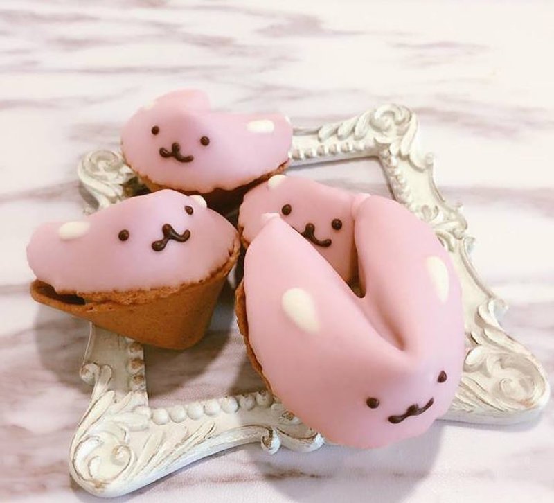 当蝴蝶在南半球拍了两下翅膀它就会稍微飞高一点点 - 手工饼干 - 新鲜食材 粉红色