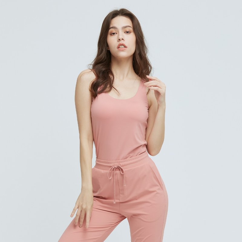 ULTRACOOL-凉感亲肤Bratop(女)-荒漠粉沙 - 女装背心 - 聚酯纤维 粉红色