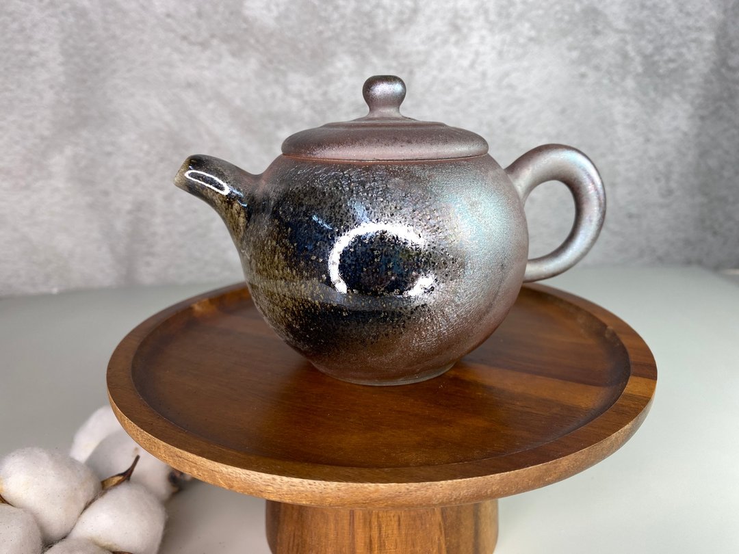 紫金彩柴烧壶 - 茶具/茶杯 - 陶 
