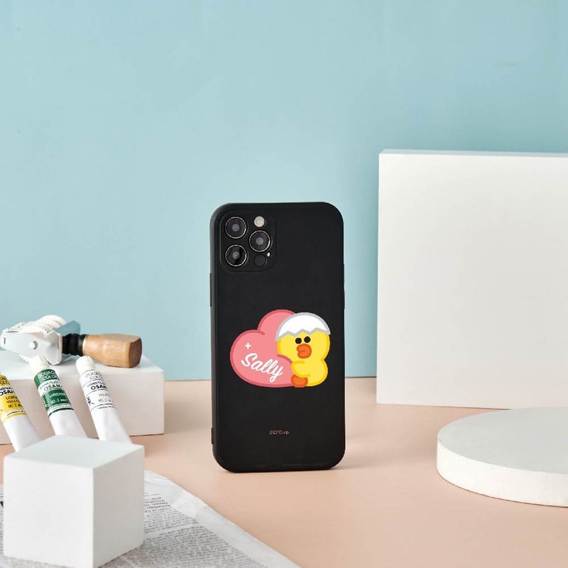 LINE FRIENDS MINI-莎莉抱抱爱心纯色硅胶iPhone手机壳 - 手机壳/手机套 - 硅胶 多色