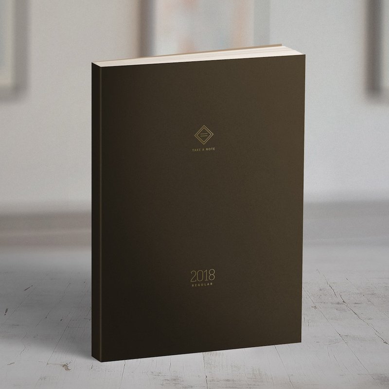 Take a Note 2018 REGULAR PLANNER A5 - 笔记本/手帐 - 纸 黑色