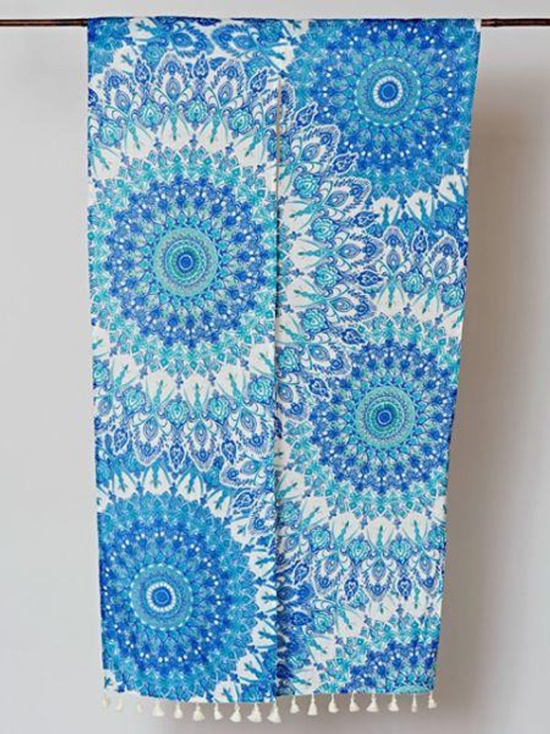 Mixed Blue NOREN Door Curtain - 门帘/门牌 - 其他材质 