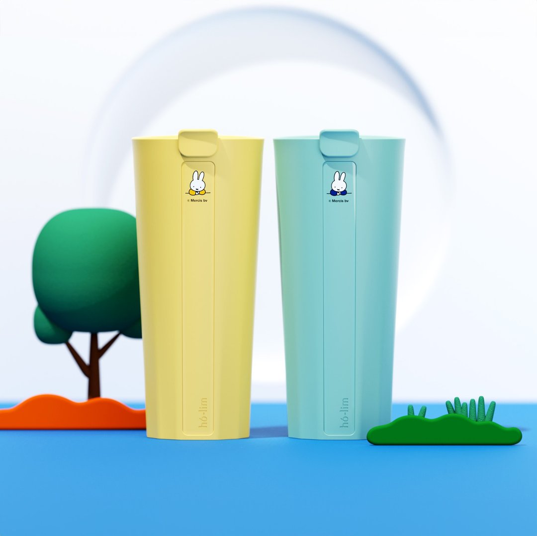 【Pinkoi x miffy】hó-lim 米菲联名款 /  2入组 - 水瓶/水壶 - 塑料 多色