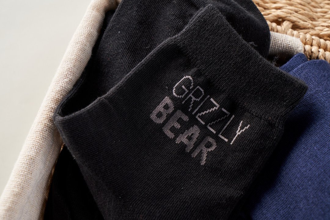 Grizzly Bear 国际认证有机棉绅士袜-黑色 - 袜子 - 棉 黑色