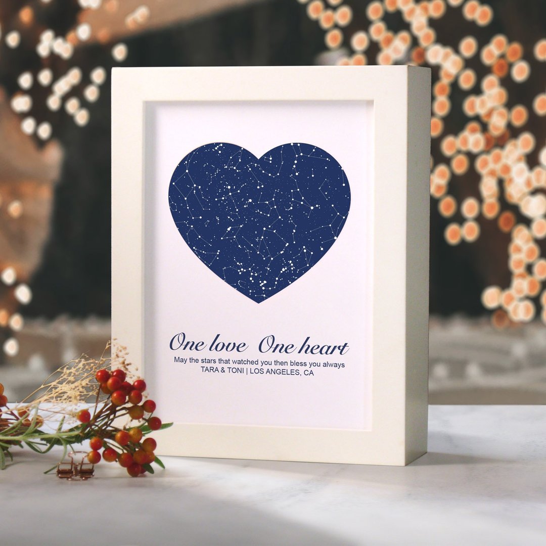 定制星空小夜灯 可定时和调光 婚礼布置 新婚礼物 结婚周年纪念日 - 灯具/灯饰 - 纸 蓝色