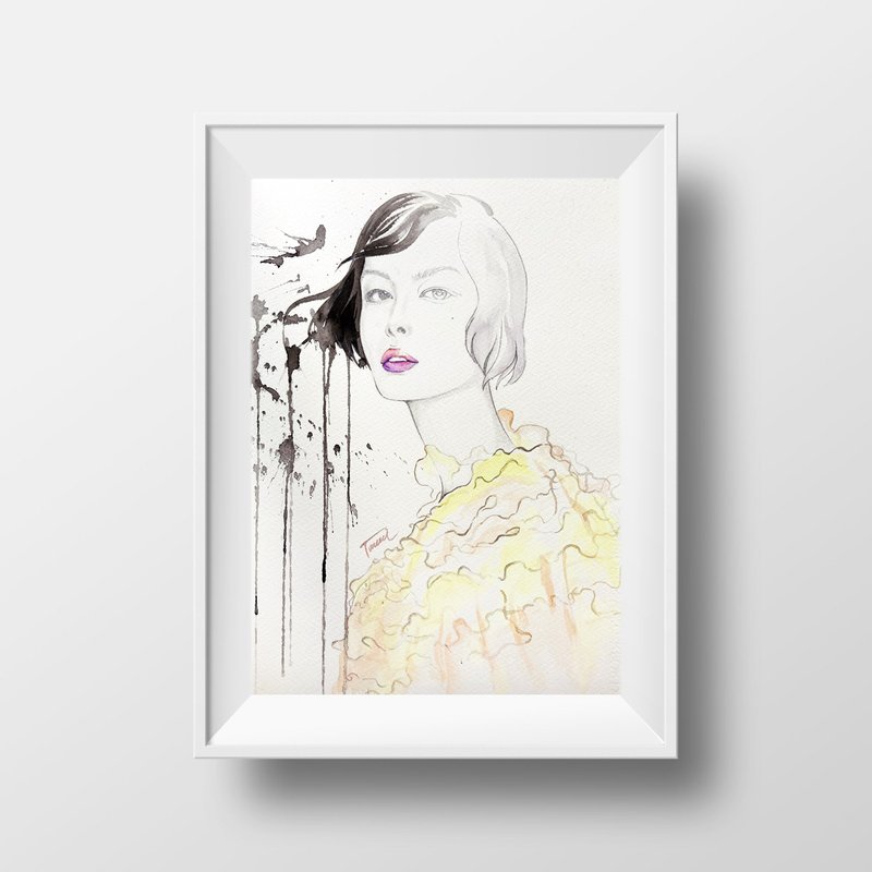 北欧风手绘水彩挂画NO.18壁画/居家摆设/室内设计 - 海报/装饰画/版画 - 纸 白色