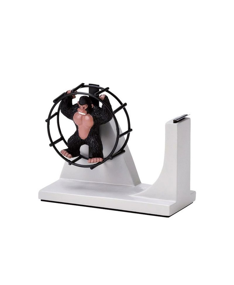 日本Magnets可爱动物系列滚轮跑跑转圈圈大胶带台/胶台(大猩猩款) - 其他 - 树脂 白色