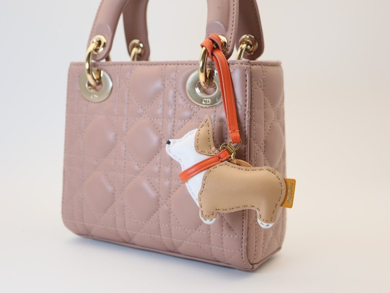 柯基皮革联系吊饰 - 包含NFC - 吊饰 - 真皮 多色