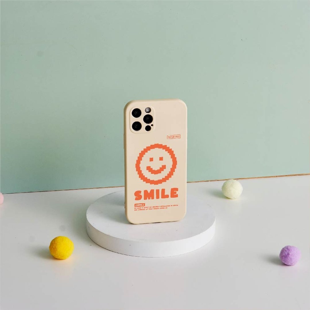 Smile像素笑脸全包iPhone手机壳 - 手机壳/手机套 - 硅胶 多色