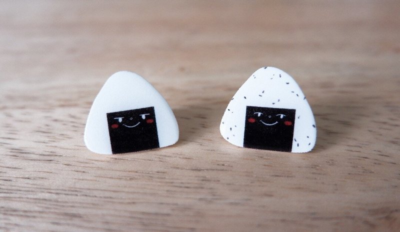 Onigiri Handmade Pin - 徽章/别针 - 树脂 