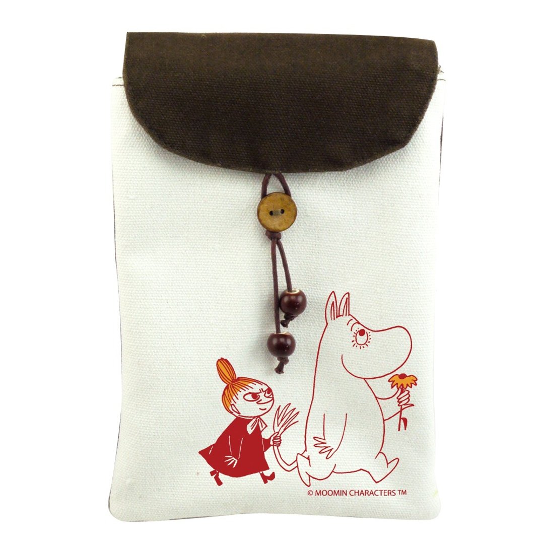 Moomin噜噜米授权-手机袋【跟屁虫】( 肩背 ) - 侧背包/斜挎包 - 棉 红色
