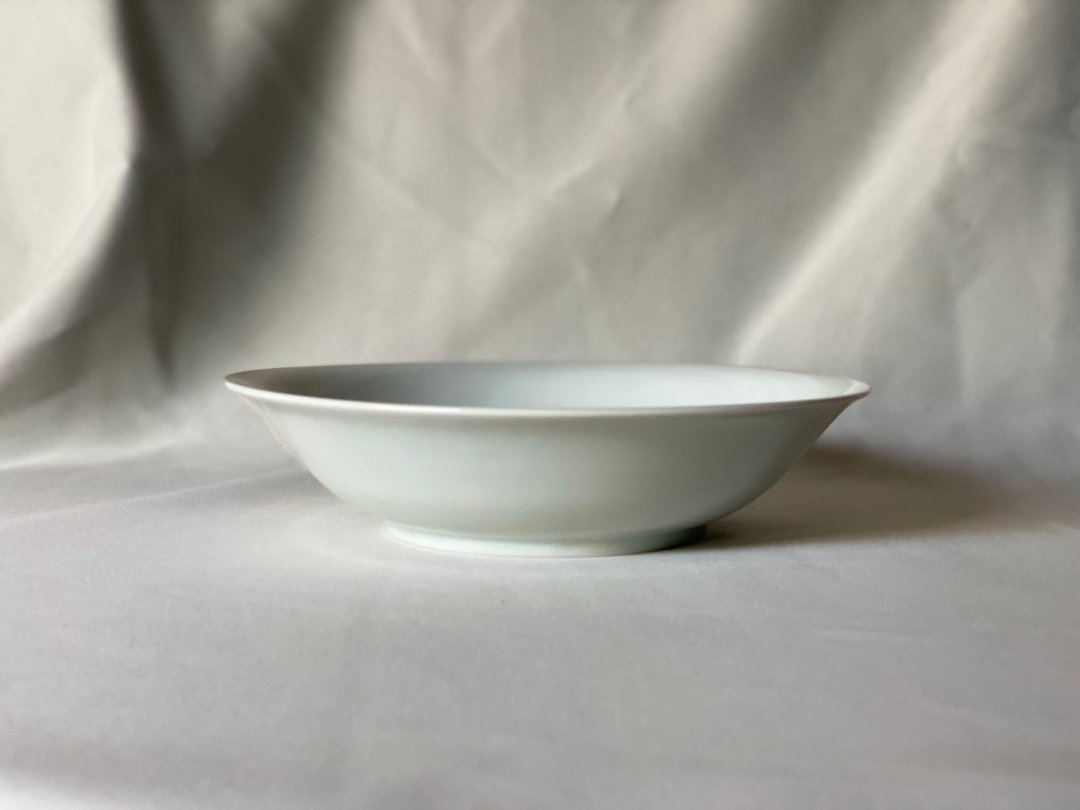 Large bowl porcelain plain - 碗 - 瓷 白色