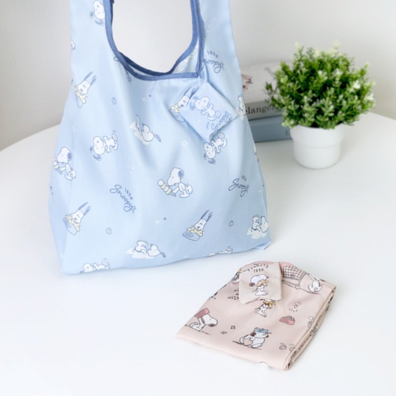Peanuts Snoopy FlexBag超轻量折叠购物袋-史努比 附登山扣可吊挂 - 行李箱/行李箱保护套 - 聚酯纤维 多色