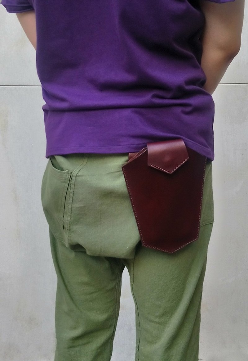 盾-随身手机袋/手机套 - 手机壳/手机套 - 真皮 咖啡色