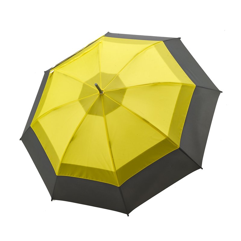 嘉云制伞JIAYUN - 27寸抗风直骨伞 - 雨伞/雨衣 - 其他材质 黄色