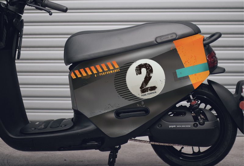 黑色赛车风车套 ( gogoro 2/3/viva/Ai1/UR1/eReady ) - 其他 - 聚酯纤维 黑色