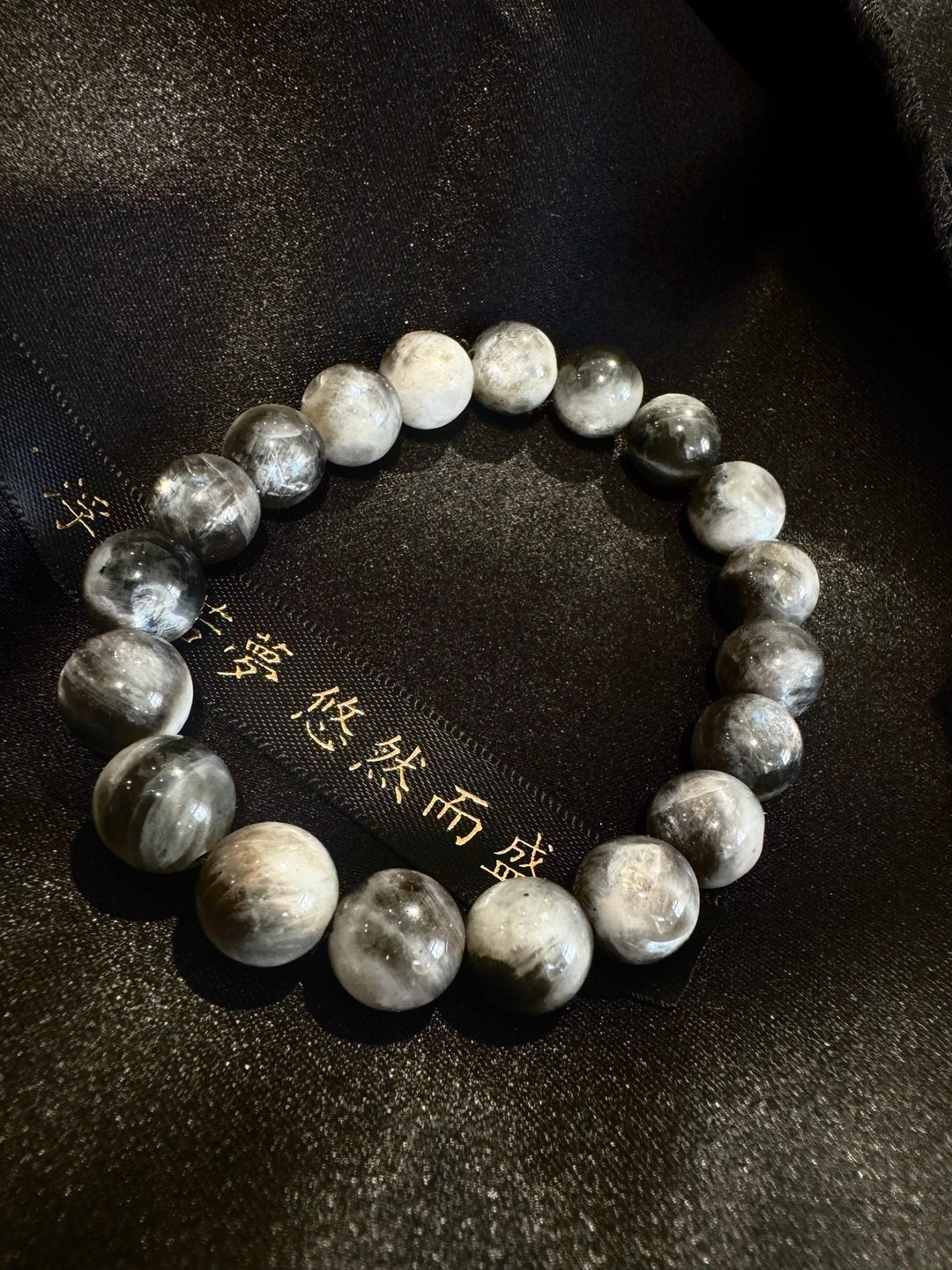 太极。双生黑白 星辉骨干 亮彩 星辉骨干 手珠 手珠 - 手链/手环 - 水晶 黑色