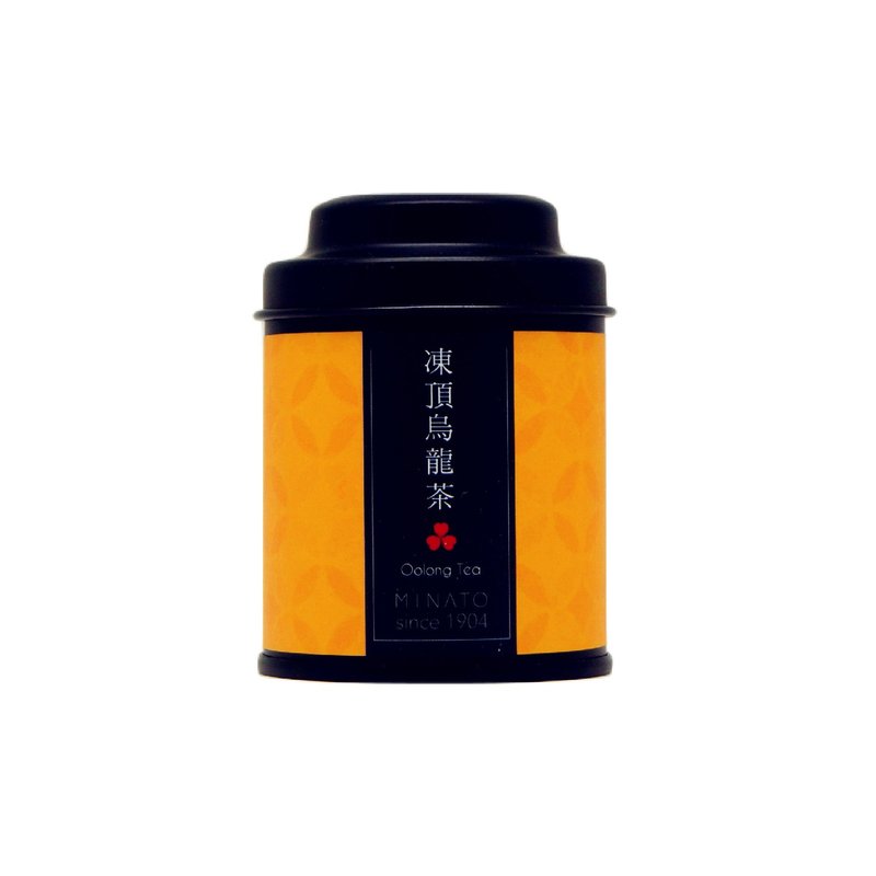 【茶粒茶】原片茶叶 质感雾黑Mini罐-冻顶乌龙茶 - 茶 - 新鲜食材 橘色