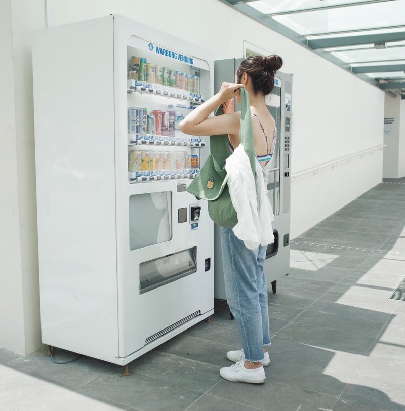 斜纹棉布包草粿绿 - 侧背包/斜挎包 - 棉．麻 绿色