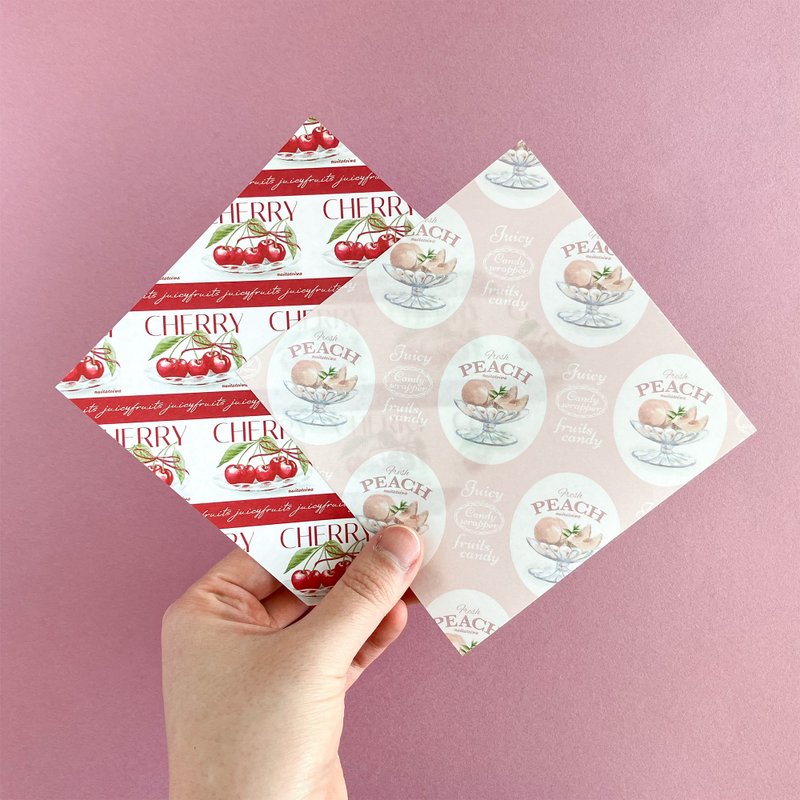 Choki Choki 图案纸糖果包装纸粉红色 - 信封/信纸 - 纸 粉红色