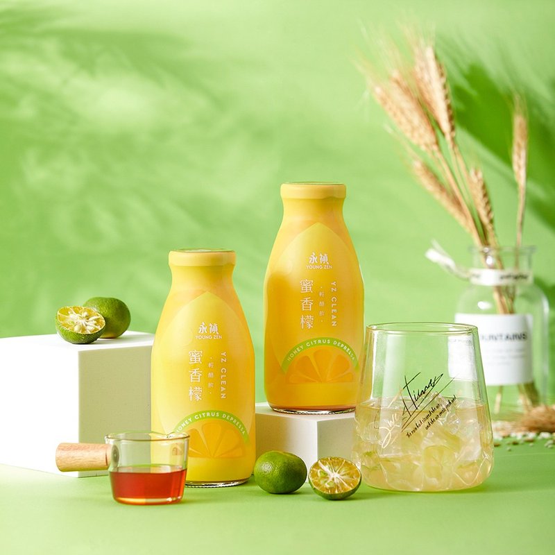 【24入箱购组】蜜香檬轻饮醋290ML - 清甜微酸/ 黄金比例/ 开瓶即 - 醋/水果醋 - 新鲜食材 橘色