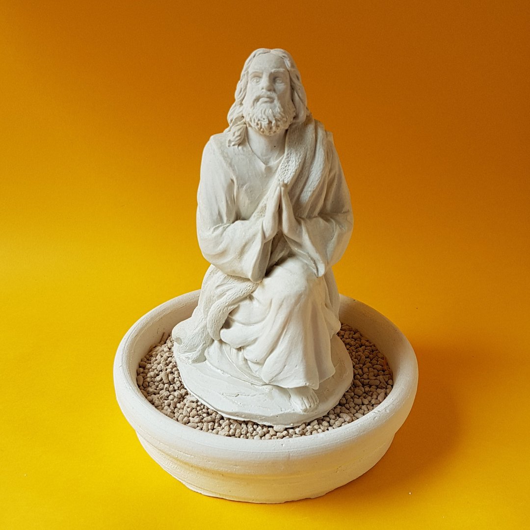主耶稣的祝祷  扩香石中盘套组 办公室小物 香氛礼赠 - 香薰/精油/线香 - 其他材质 蓝色
