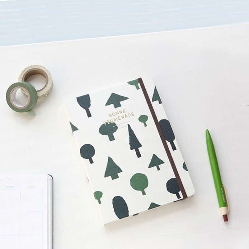 Dessin-Livework-手帐年历-森林漫步万年历月志V3-一路顺风,LWK37101 - 笔记本/手帐 - 纸 绿色