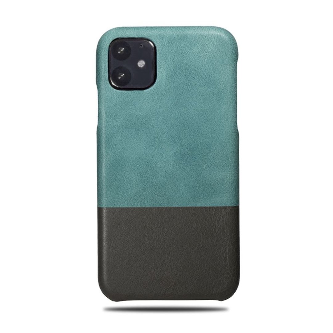 定制化 青碧色配浅灰色真皮 IPHONE 11手机壳 - 手机配件 - 真皮 绿色