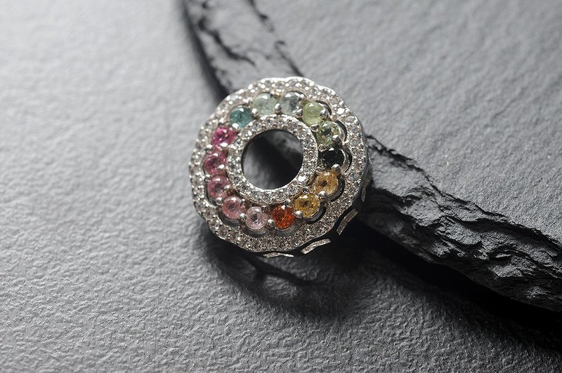 碧玺坠 矿石/水晶/灵修/开运/招财/破煞/防小人 - 项链 - 宝石 