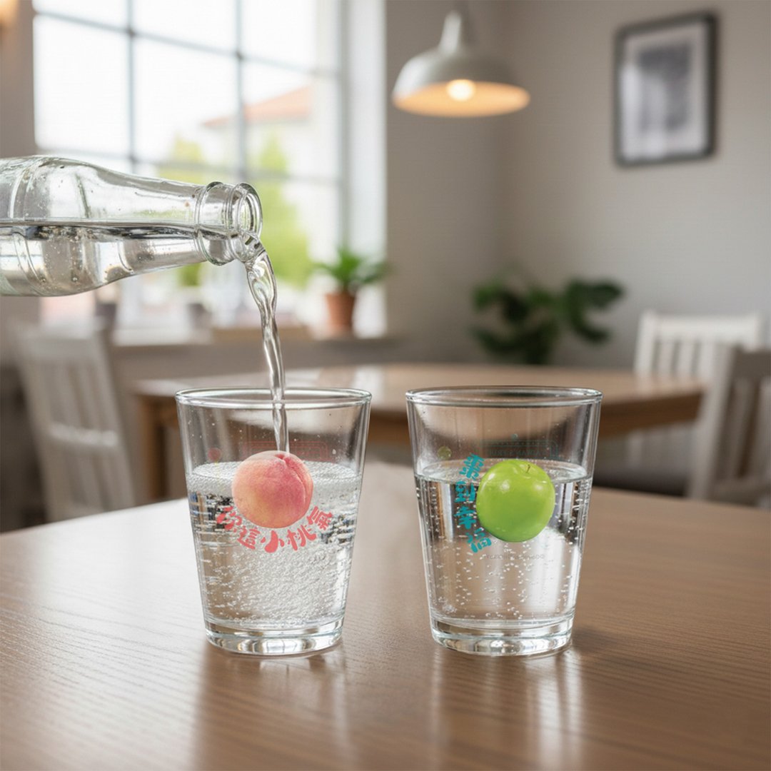 台湾果宝丨140啤酒杯 / 台式热炒杯 / 玻璃杯 谐音梗 – 枣桃气 - 咖啡杯/马克杯 - 玻璃 