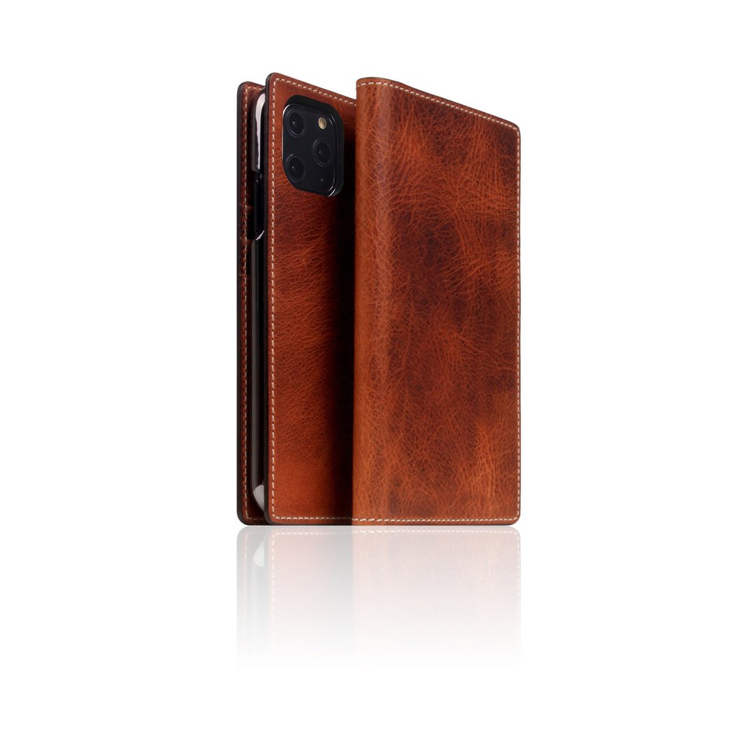 SLG Design iPhone 11 Pro D7 IWL 上蜡复刻款 顶级真皮侧掀皮套 - 手机壳/手机套 - 真皮 咖啡色