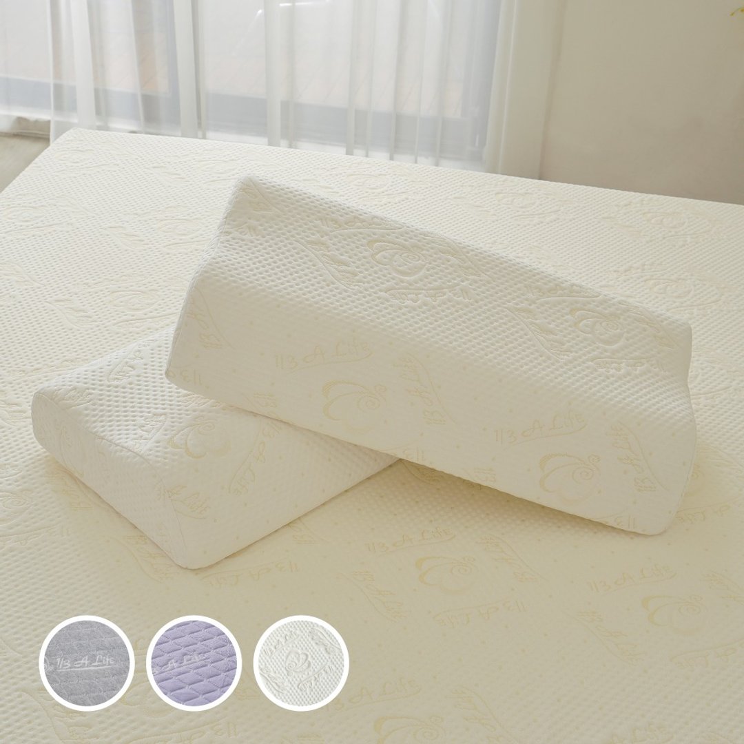 【恒温护颈记忆枕】60密度│ 60x32cm 天丝布套  记忆棉 台湾制造 - 枕头/抱枕 - 其他材质 