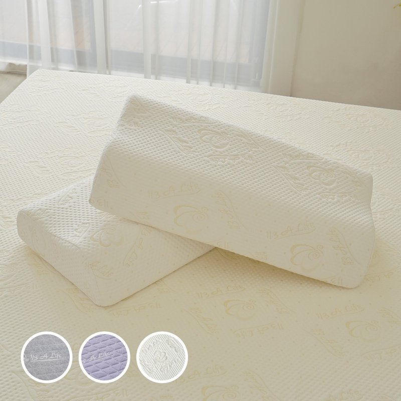 【恒温护颈记忆枕】60密度│ 60x32cm 天丝布套  记忆棉 台湾制造 - 枕头/抱枕 - 其他材质 