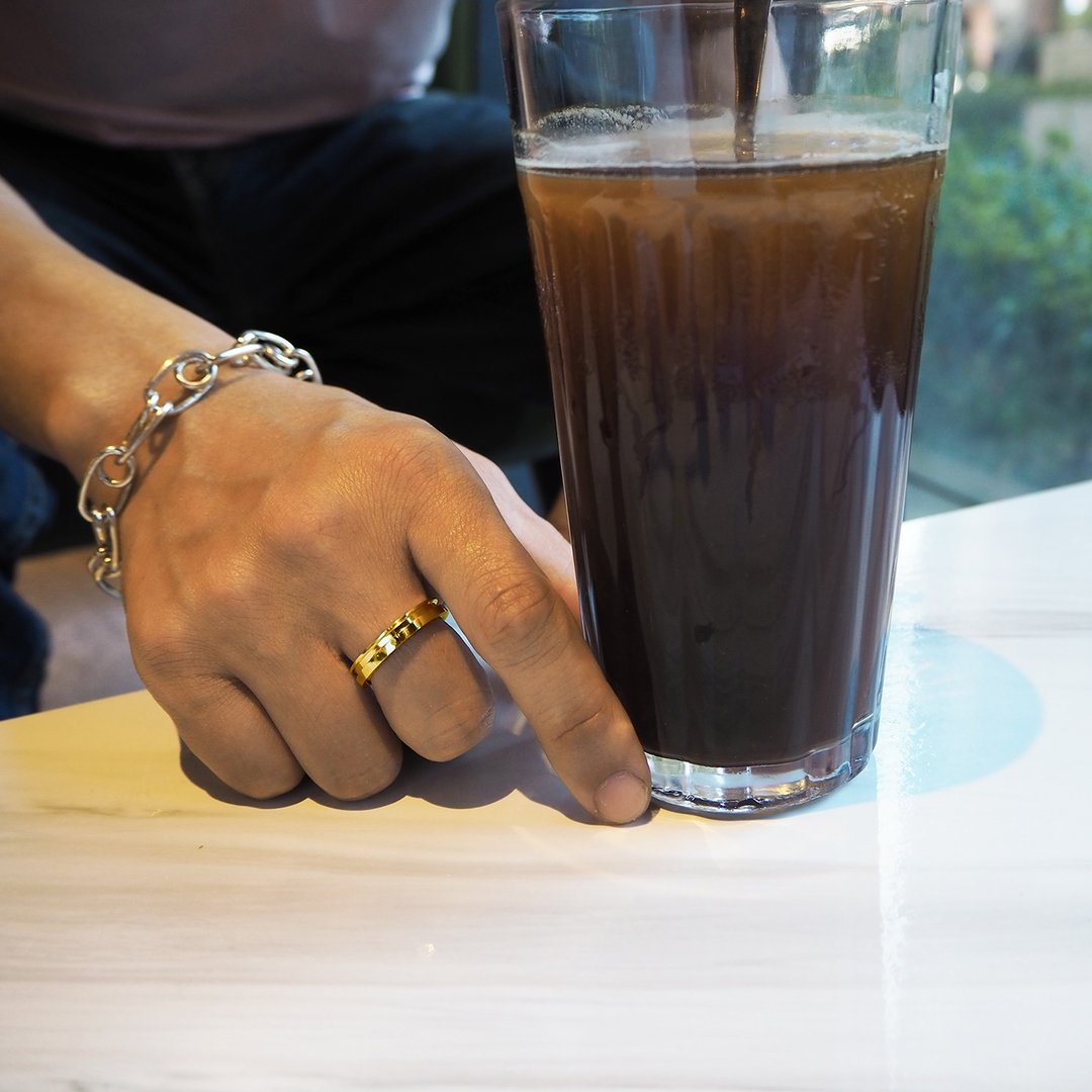 complement m ring k_互补m戒指k K金 对戒 婚戒 求婚戒 订婚戒 - 戒指 - 贵金属 金色