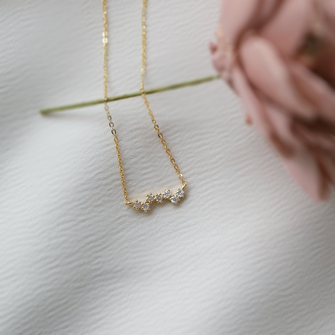 Asta necklace 星辰钻石项链 - 项链 - 钻石 金色
