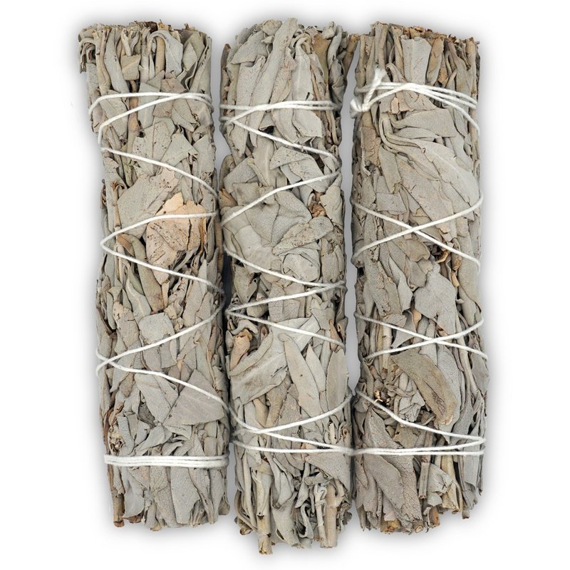 Faiza Naturals 加洲白鼠尾草烟薰棒 一束 6-7寸 真空包装 - 香薰/精油/线香 - 植物．花 绿色