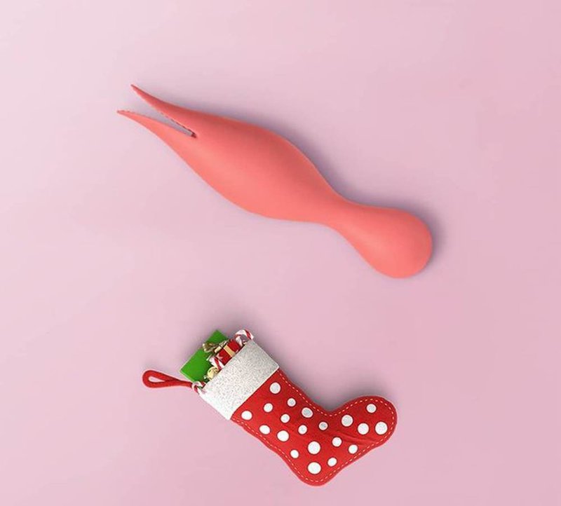 情人节礼物 珊瑚鱼 美国SVAKOM Siren赛莲 强力双舌振动按摩棒 - 情趣用品 - 硅胶 橘色