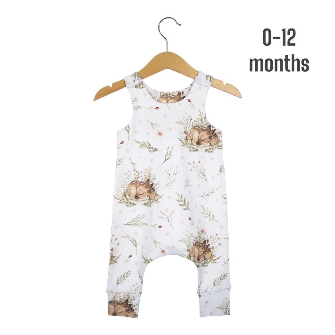 Deer baby romper, baby boy romper, baby girl romper, baby overalls, kids romper - 包屁衣/连体衣 - 棉 多色