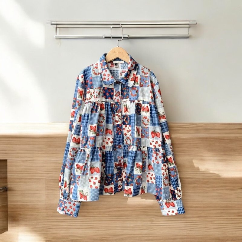 草莓庄园 - 大人蛋糕衬衫 - 女装衬衫 - 棉．麻 多色