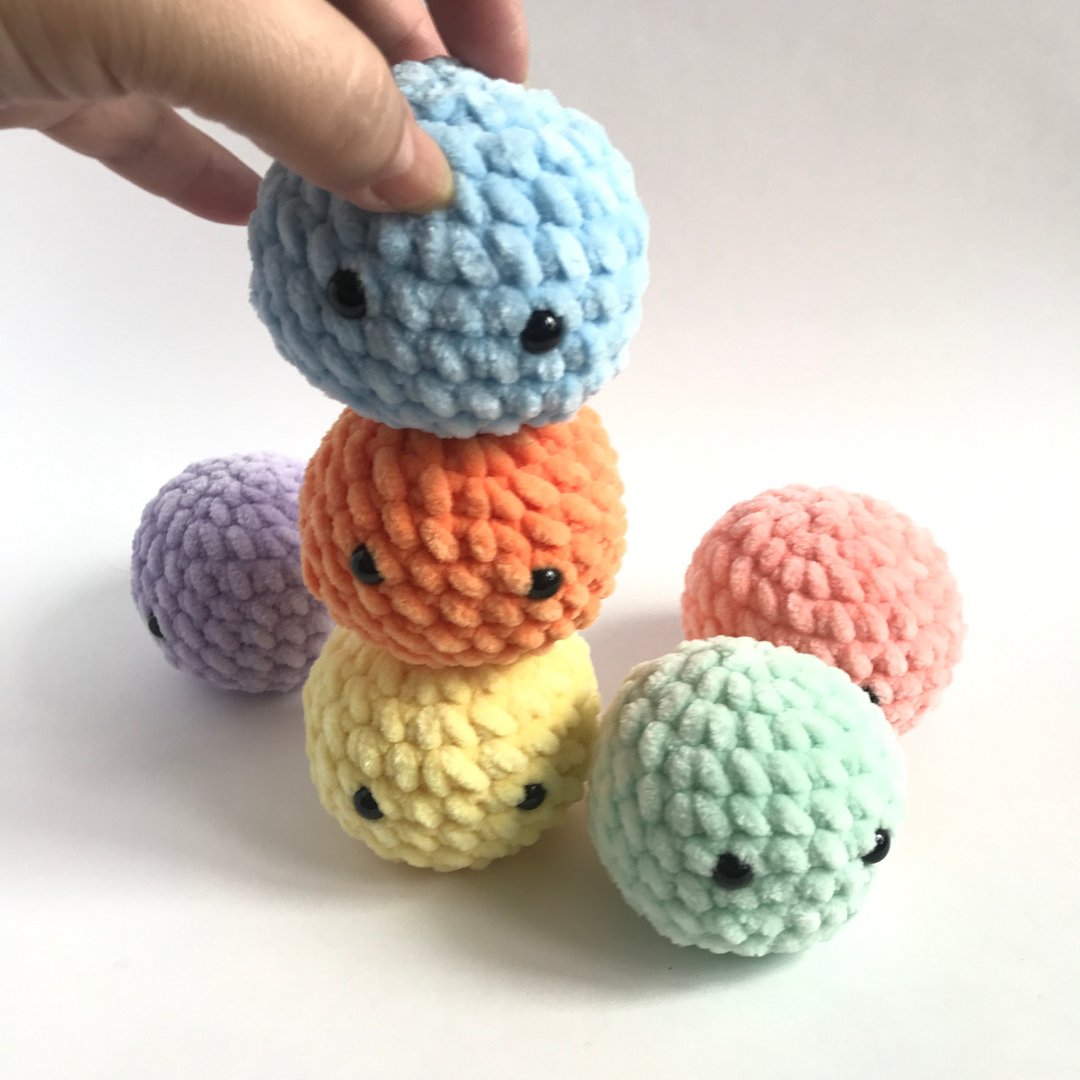 Worry pet anxiety stress relief, SET 7 color - 玩具/玩偶 - 聚酯纤维 黄色