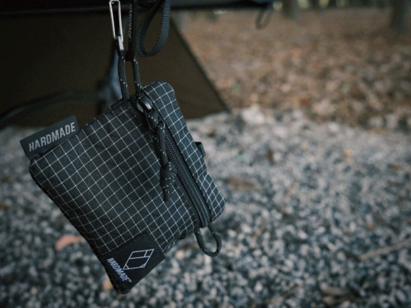 户外露营 山系超轻大力马防水便携收纳包 零钱散纸卡硬币 - 化妆包/杂物包 - 其他材质 黑色